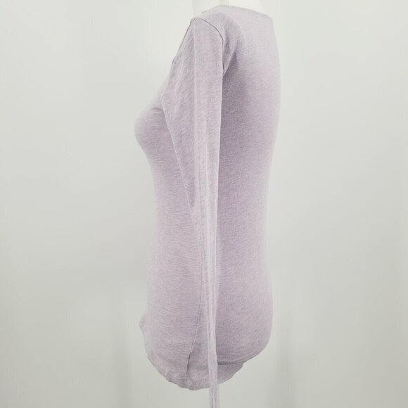 J.Crew Lavender Long Sleeve Painters Tee - Picture 4 of 8